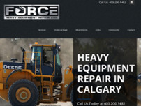 Force Heavy Equipment Repair website screenshot