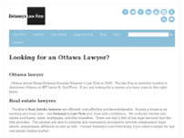 Delaney's Law Firm website screenshot