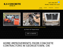 K.S Concrete Cutting & Coring Ltd. website screenshot