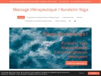 Website Screenshot Massage Thérapeutique / Kundalini Yoga Suzie Hamel