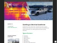 Website Screenshot LX Electric