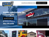 Enseignes Para Design website screenshot