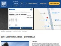 Website Screenshot Docteur du Pare-Brise