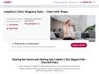 Website Screenshot Amplifon Clinic Niagara Falls - Cherryhill Plaza