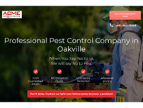 Acme Pest Solutions Oakville website screenshot