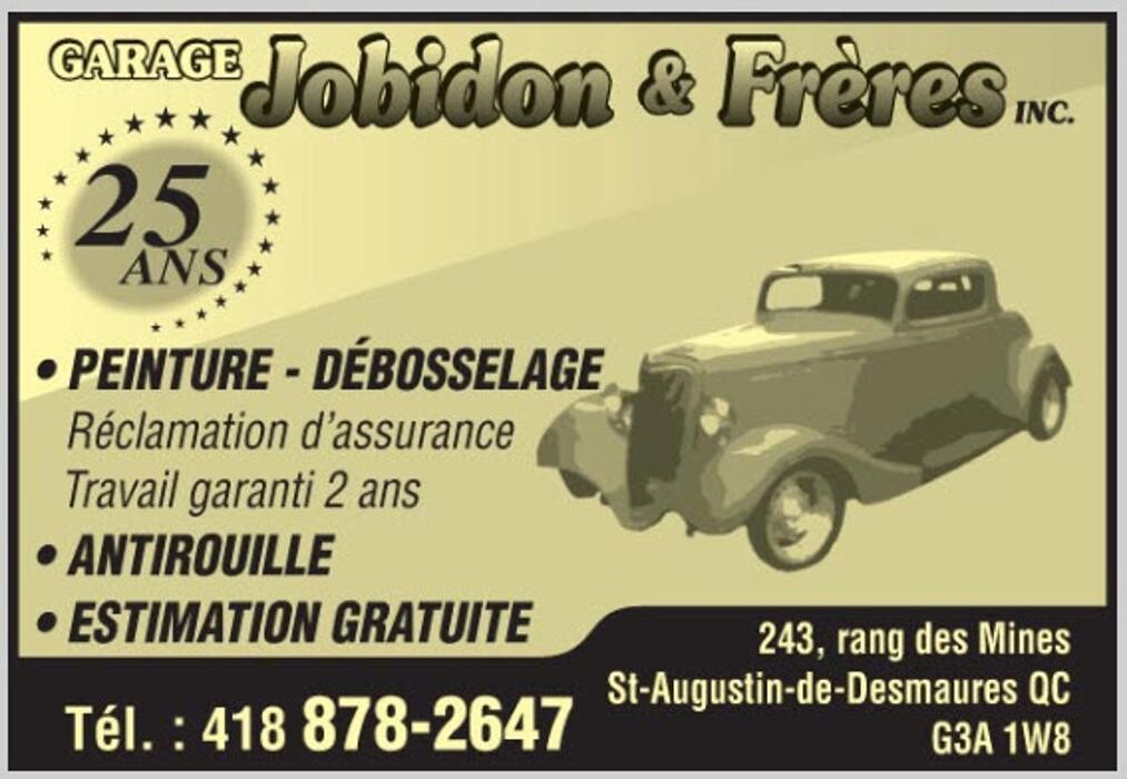 Images Garage de Débosselage Jobidon et Frères Inc