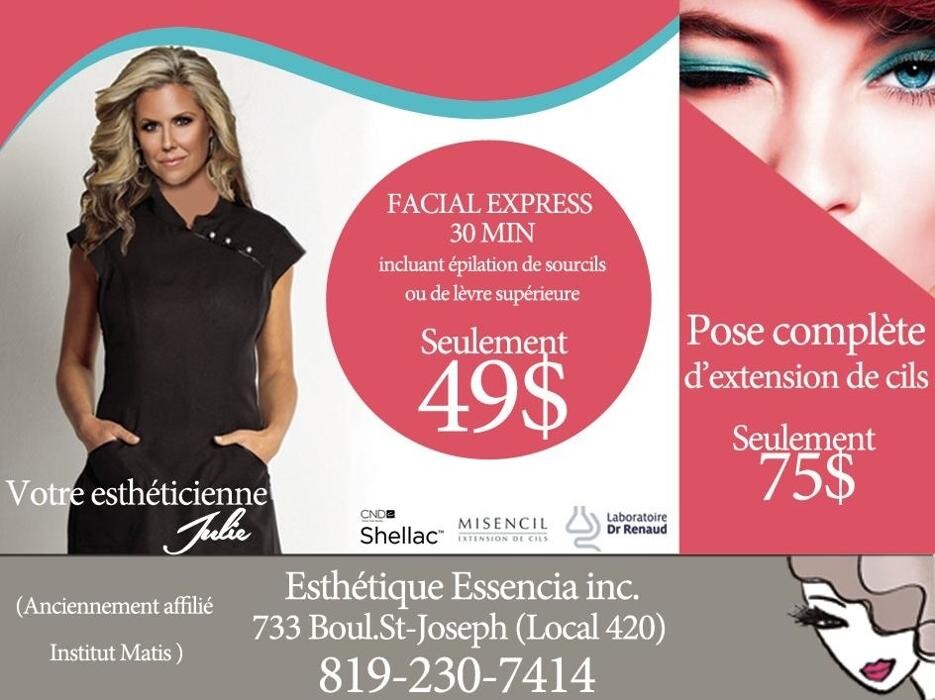 Images Essencia Microblading et extensions de cils