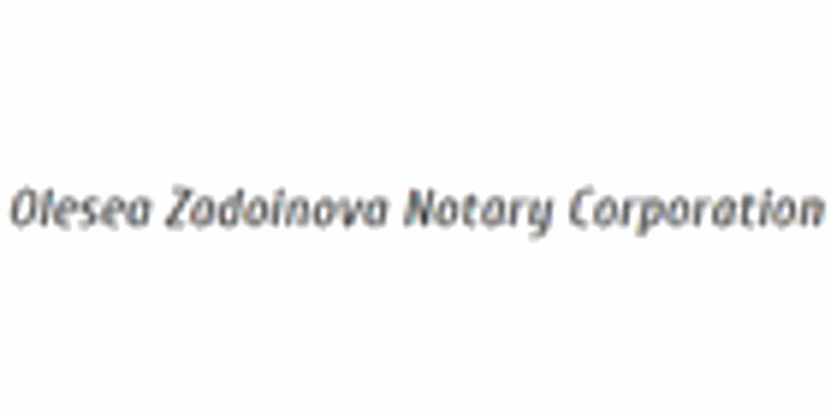 Olesea Zadoinova Notary Corporation Logo