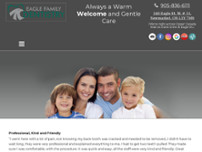 Eagle Family Dentistry website screenshot