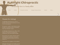 McKnight Chiropractic website screenshot