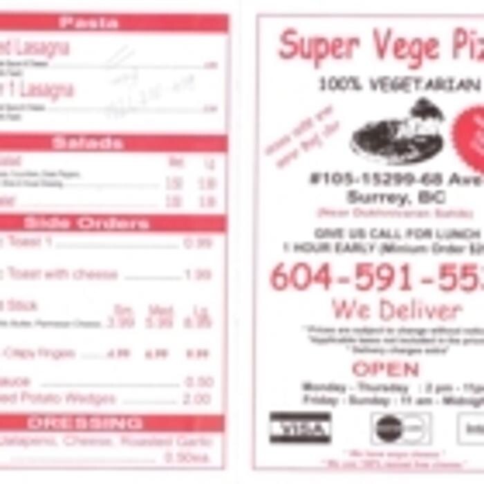 Images Super Vege Pizza