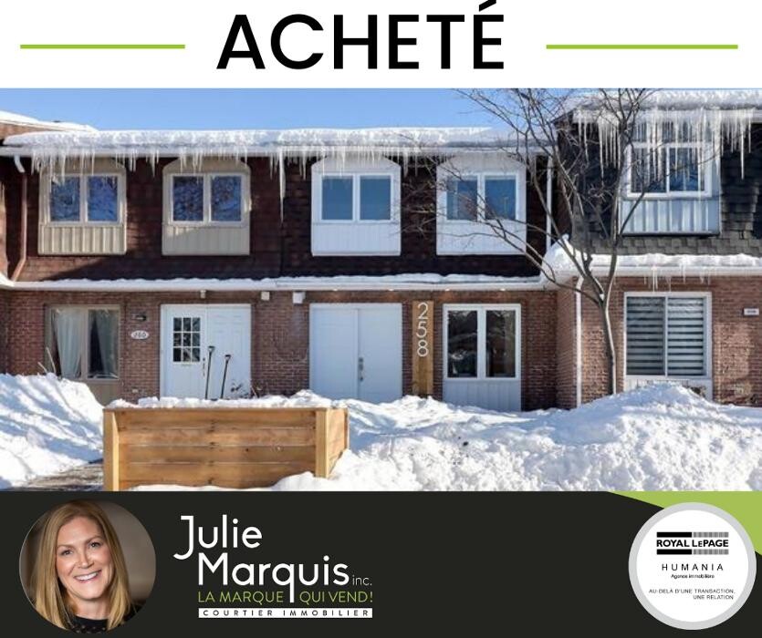 Images Julie Marquis - Courtier immobilier Royal LePage Blanc & Noir Sainte-Thérèse