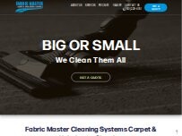 Website Screenshot Fabric Master Cleaning Systems
