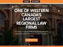 Website Screenshot Stringam Law