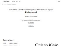 Website Screenshot Calvin Klein