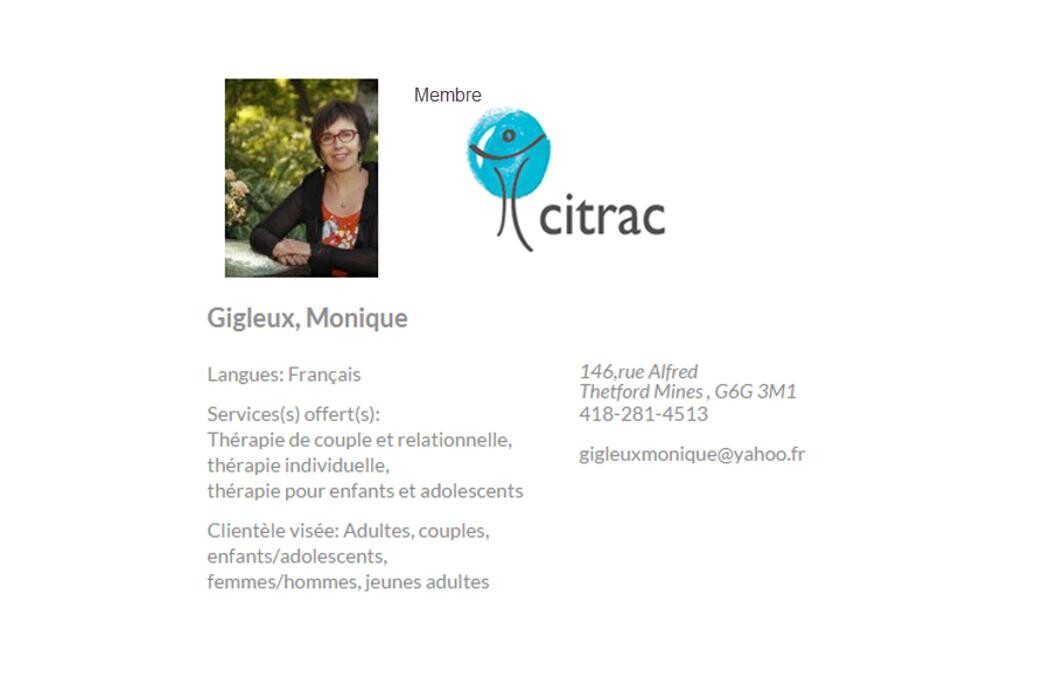 Images Monique Gigleux Thérapeute en Relation d'Aide