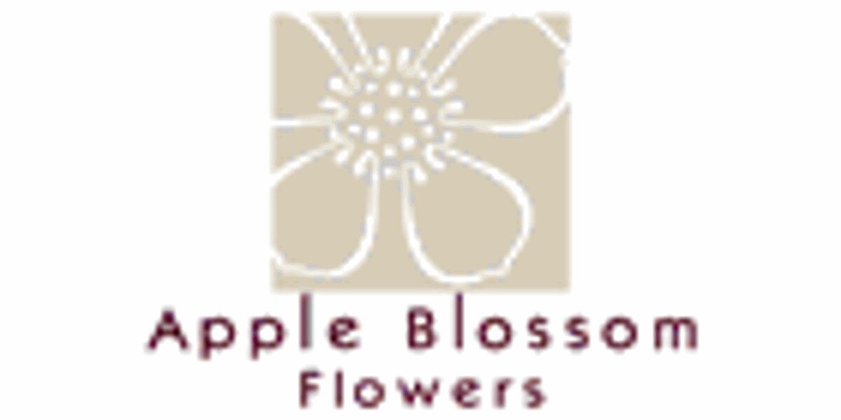 Apple Blossom Flowers Logo