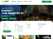 Website Screenshot Subway