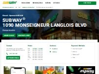Website Screenshot Subway