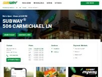 Website Screenshot Subway
