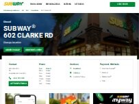 Website Screenshot Subway
