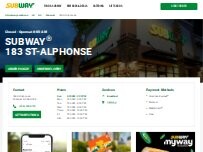 Website Screenshot Subway