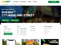 Website Screenshot Subway