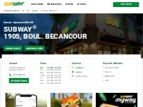 Website Screenshot Subway