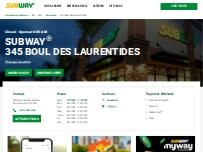 Website Screenshot Subway