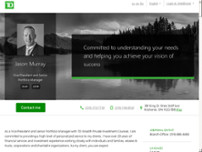 TD Bank Private Investment Counsel - Jason Murray website screenshot
