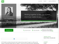 TD Bank Private Banking - Lori Bordessa website screenshot