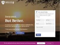 Website Screenshot Miller Insurance Brokers
