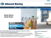 Website Screenshot Attuned Moving Ltd