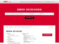Website Screenshot Avis Car Rental