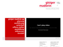 gisiger madörin ag website screenshot