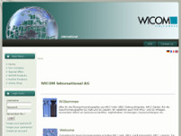 WICOM International AG website screenshot