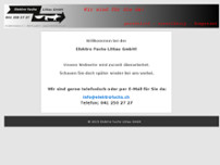 Elektro Fuchs Littau GmbH website screenshot