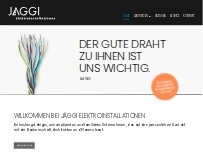 Website Screenshot Jäggi Elektroinstallationen AG