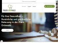 Website Screenshot Dr. med. Grünwald Christian und Iris