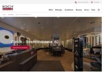 Website Screenshot Kochoptik ZH Seefeldstrasse