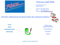 Räth Malergeschäft website screenshot