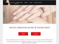 Nail-Studio Mar & Sol website screenshot