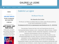Galerie La Ligne website screenshot