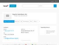 Sigrist Autohaus AG website screenshot