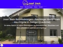 Website Screenshot Josef Stark, Nachfolger Martin Stark