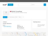 Mobile Fusspflege website screenshot