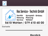Rex Service-Technik GmbH website screenshot