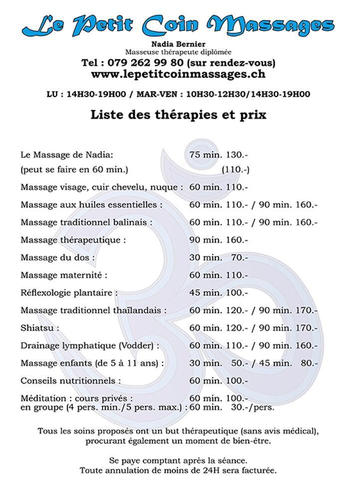 Bilder Le Petit Coin Massages : massage et soin énergétique