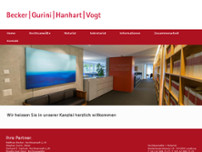 Becker I Gurini I Hanhart I Vogt, Rechtsanwälte + Notariat website screenshot