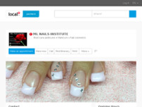 ML NAILS INSTITUTE website screenshot